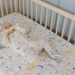 Crib Fitted Sheets-Pehr Into the Wild Crib Sheet