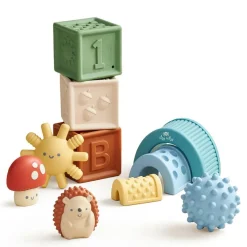 Grasping Toys-Itzy Ritzy Itzy Blocks Sensory Blocks Set