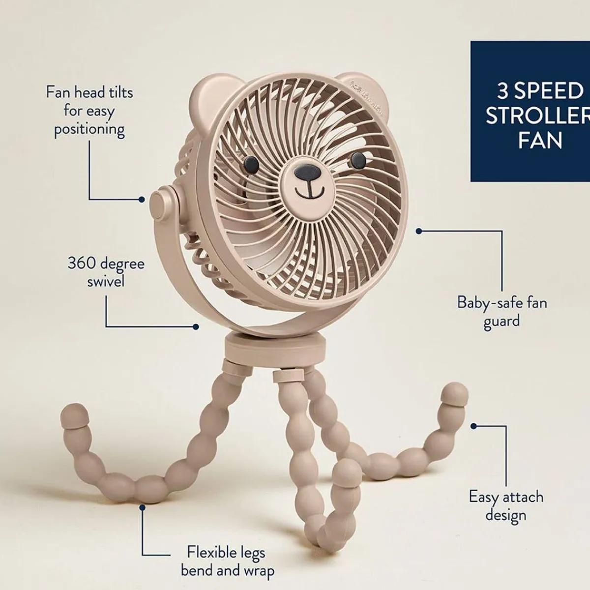 Stroller Accessories-Itzy Ritzy Itzy Breeze Stroller Fan