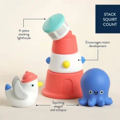 Bath Toys-Itzy Ritzy Itzy Stack & Squirt