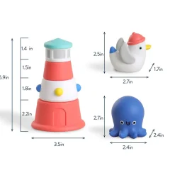 Bath Toys-Itzy Ritzy Itzy Stack & Squirt