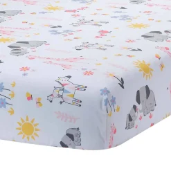 Crib Bedding Sets-Lambs & Ivy Jazzy Jungle 3 Piece Crib Set