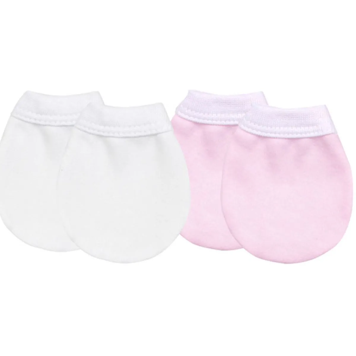 Infant Scratch Mitts-Kushies Jersey No-Scratch Mitts (2 Pack)