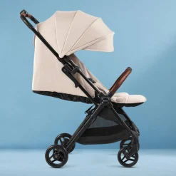 Travel Strollers-Silver Cross Jet 5 Stroller Almond