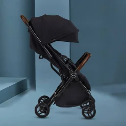 Double Strollers-Silver Cross Jet Double Stroller Black