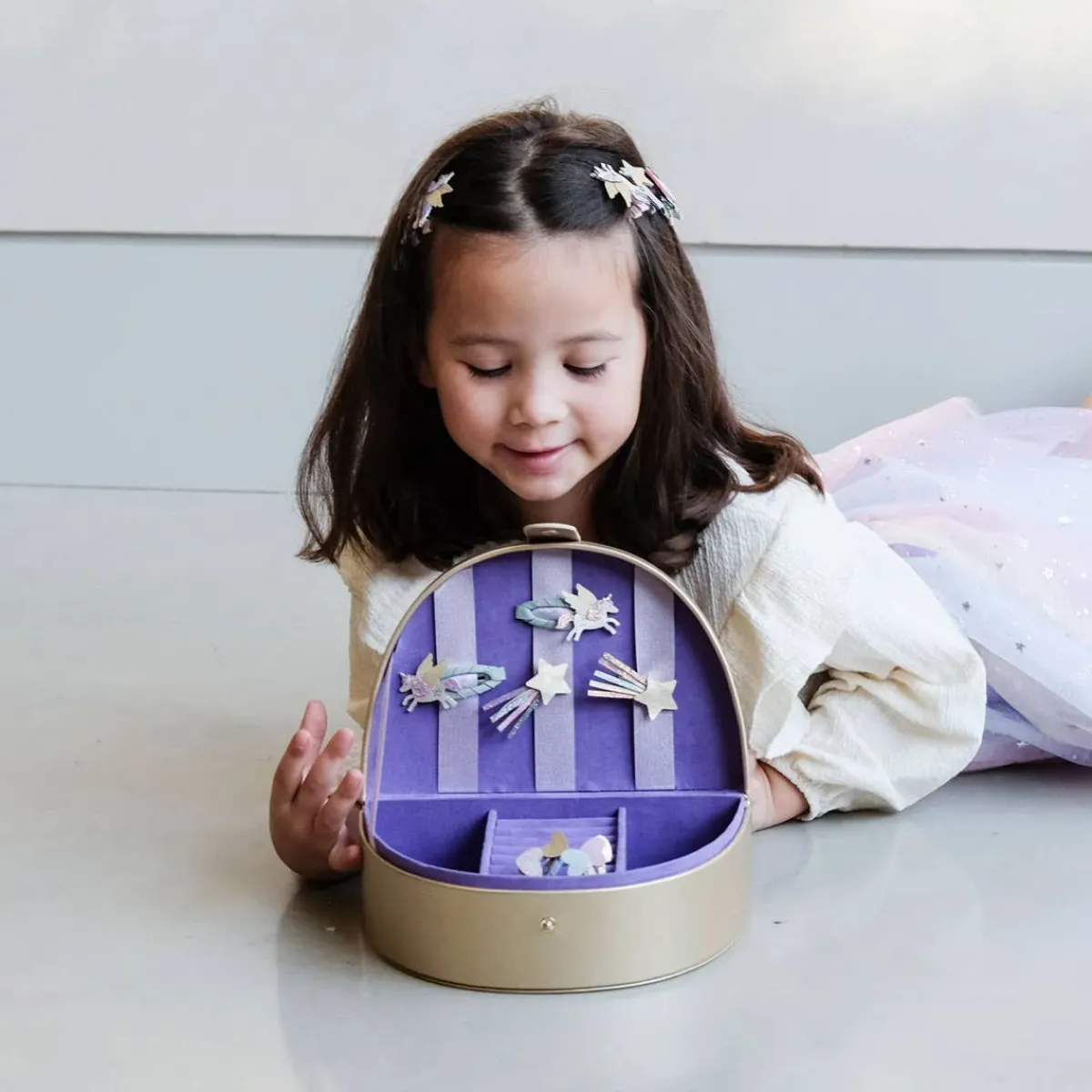 Hair Accessories|Decorative Objects-Mimi & Lula Jewellery Box Rainbow
