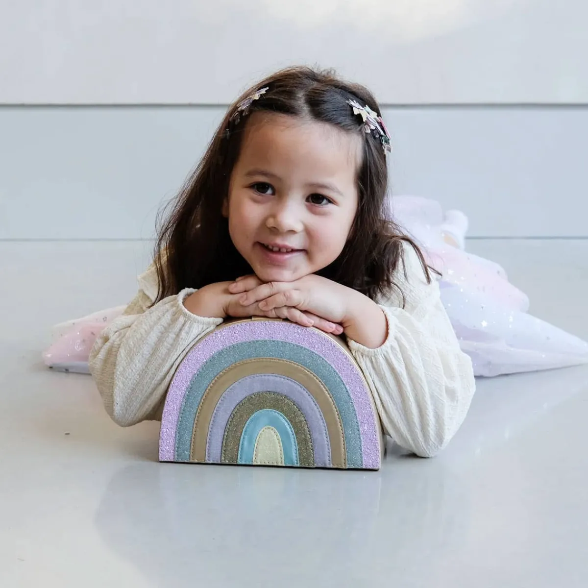 Hair Accessories|Decorative Objects-Mimi & Lula Jewellery Box Rainbow