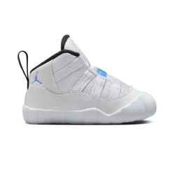 Elastic/Bungee|Baby Sneakers-Nike Jordan 11 White/Legend Blue