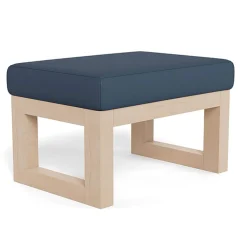 Ottomans-Monte Design Joya Ottoman - Enviroleather Fabric