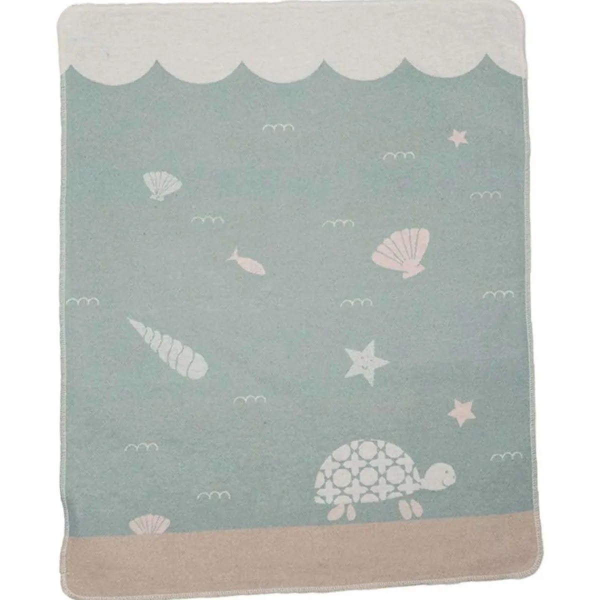Blankets-David Fussenegger Juwel Turtle (90x70cm) LIGHT GREEN