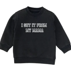 Sweaters + Jackets-Brunette the Label Kids Core Crew (I Got It From My Mama) Acid Black
