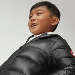 Winter Coats-Canada Goose Kids Crofton Hoody Black