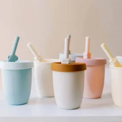 Kids Drinkware|Sippy Cups + Straw Cups-LouLou Lollipop Kids Cup with Straw