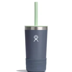 Kids Water Bottles|Sippy Cups + Straw Cups-Hydro Flask Kids Tumbler with Straw & Boot (12 oz)