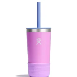 Kids Water Bottles|Sippy Cups + Straw Cups-Hydro Flask Kids Tumbler with Straw & Boot (12 oz)