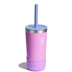 Kids Water Bottles|Sippy Cups + Straw Cups-Hydro Flask Kids Tumbler with Straw & Boot (12 oz)