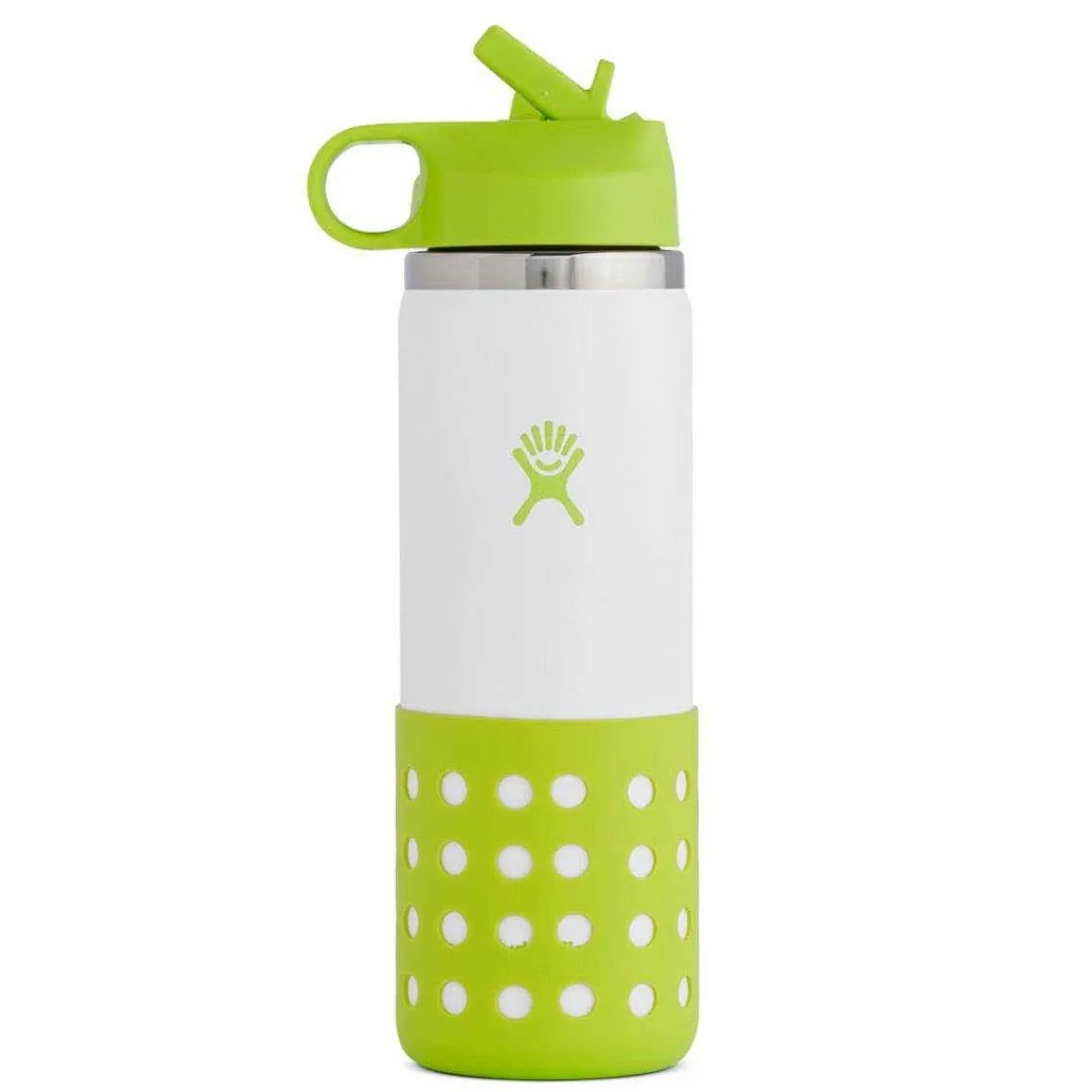 Kids Water Bottles|Sippy Cups + Straw Cups-Hydro Flask Kids Wide Mouth Straw Lid & Boot (20 oz)