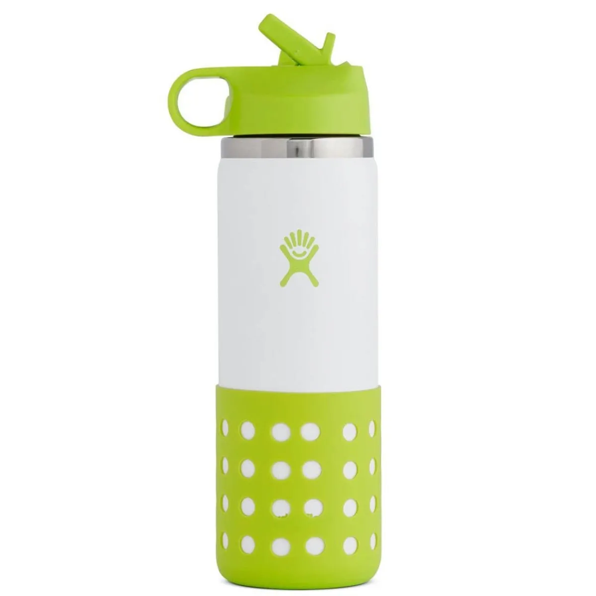 Kids Water Bottles|Sippy Cups + Straw Cups-Hydro Flask Kids Wide Mouth Straw Lid & Boot (20 oz)