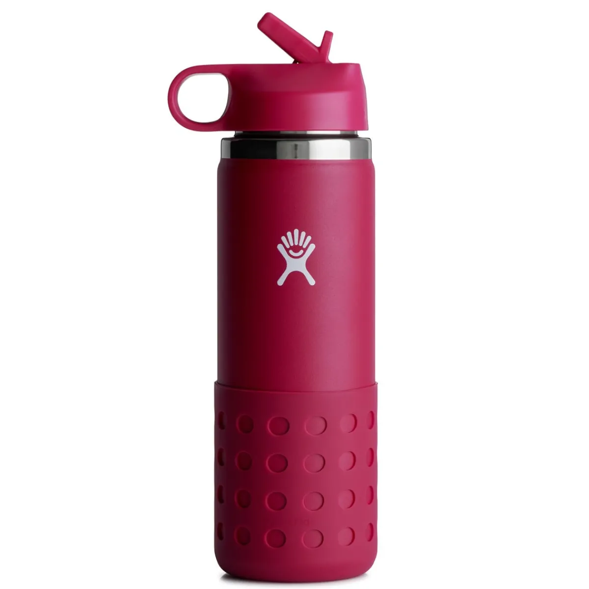 Kids Water Bottles|Sippy Cups + Straw Cups-Hydro Flask Kids Wide Mouth Straw Lid & Boot (20 oz)