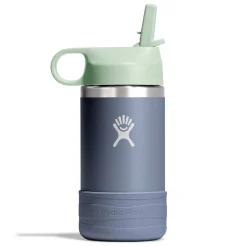 Kids Water Bottles|Sippy Cups + Straw Cups-Hydro Flask Kids Wide Mouth Straw Lid & Boot (12 oz)