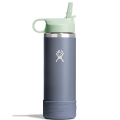 Kids Water Bottles|Sippy Cups + Straw Cups-Hydro Flask Kids Wide Mouth Straw Lid & Boot (18 oz)