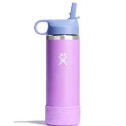 Kids Water Bottles|Sippy Cups + Straw Cups-Hydro Flask Kids Wide Mouth Straw Lid & Boot (18 oz)