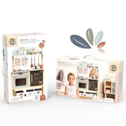 Pretend Play|Wooden Toys-Speedy Monkey Kitchen with 20 Accessories