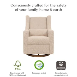 Motorized Gliders|Gliders-Babyletto Kiwi Power Glider Recliner (Luxe Teddy)
