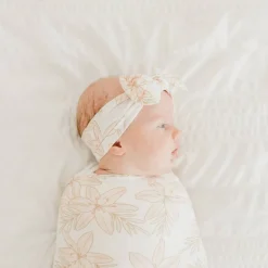 Hair Accessories-Copper Pearl Knit Headband