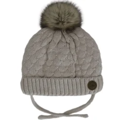 Winter Hats-Calikids Knit Pom Pom Hat
