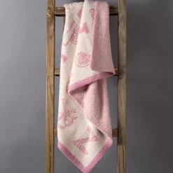 Blankets-Living Textiles Knitted Fuzzy Blanket (My First Alphabet)