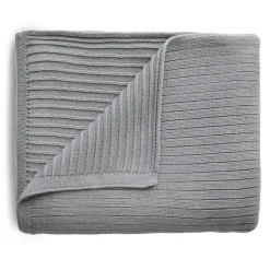 Blankets-Mushie Knitted Ribbed Baby Blanket