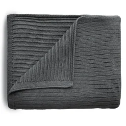 Blankets-Mushie Knitted Ribbed Baby Blanket