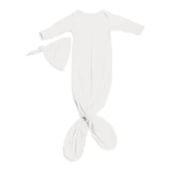 Infant Hats|Nightgowns-Simple Knotted Gown & Hat