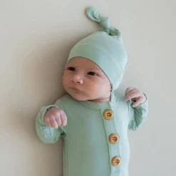 Nightgowns-Kyte Baby Knotted Gown & Hat