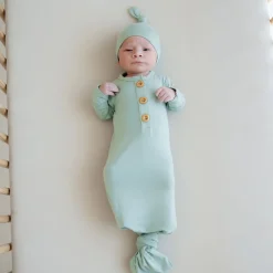 Nightgowns-Kyte Baby Knotted Gown & Hat