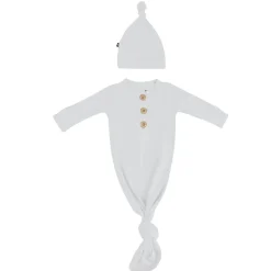 Nightgowns-Kyte Baby Knotted Gown & Hat