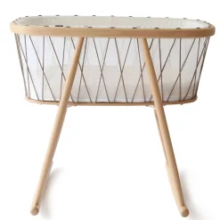 Bassinets-Charlie Crane KUMI Mesh Cocoon Bassinet