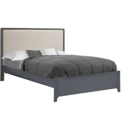 Double Beds-Natart Kyoto Double Bed with Upholstered Panel