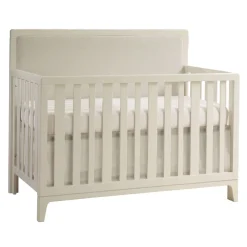 Convertible Cribs-Natart Kyoto 5-in-1 Convertible Crib with Tufted Panel