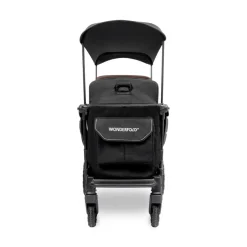 Wagons-WonderFold L2 Double Stroller Wagon Black