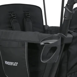 Wagons-WonderFold L2 Double Stroller Wagon Black
