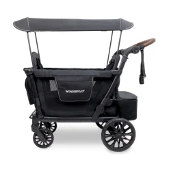 Wagons-WonderFold L2 Double Stroller Wagon Black