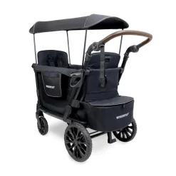 Wagons-WonderFold L2 Double Stroller Wagon Black