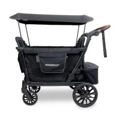 Wagons-WonderFold L4 Quad Stroller Wagon Black