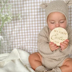 Winter Hats|Infant Hats-Blossom & Pear Lamb Knit Bonnet