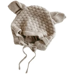 Winter Hats|Infant Hats-Blossom & Pear Lamb Knit Bonnet