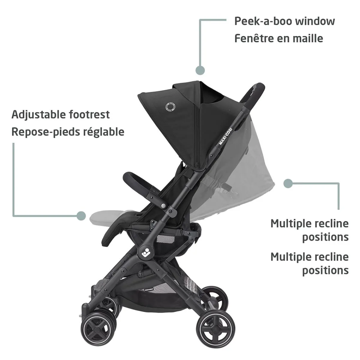 Travel Strollers-Maxi-Cosi Lara Ultracompact Stroller