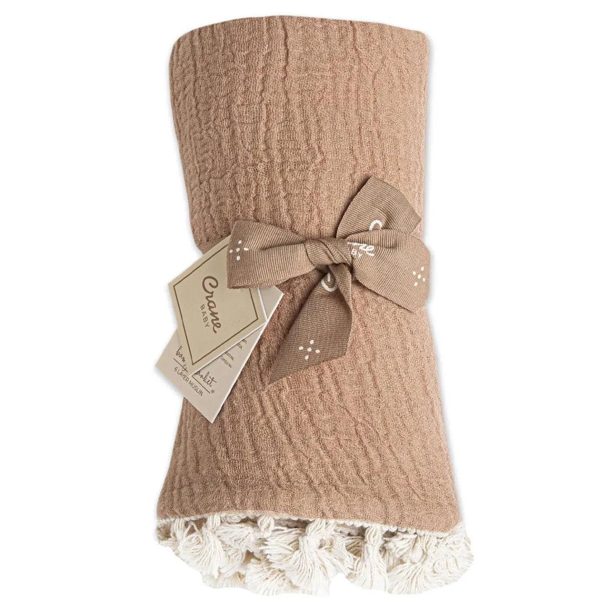 Blankets-Crane Baby 6-Layer Muslin Blanket