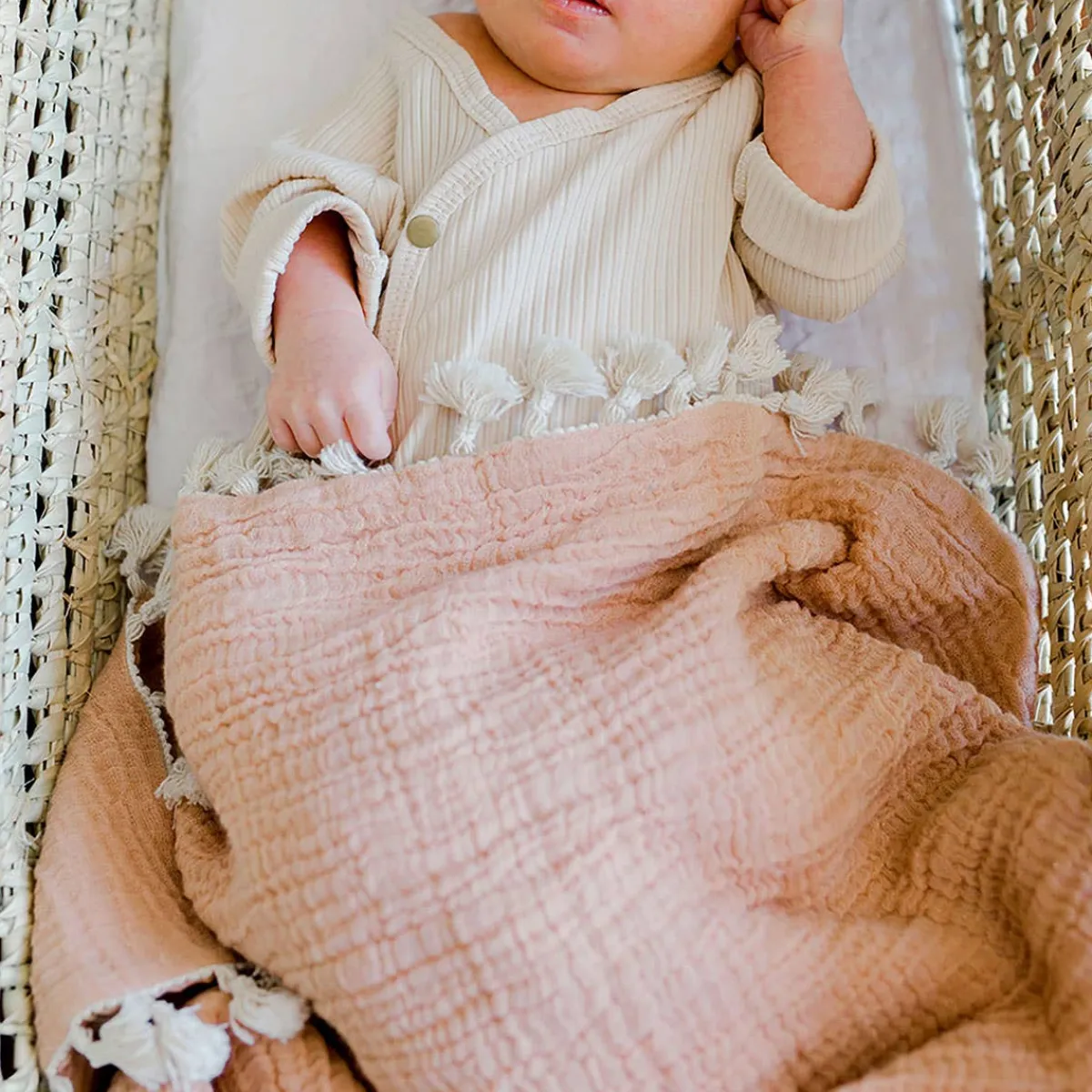 Blankets-Crane Baby 6-Layer Muslin Blanket